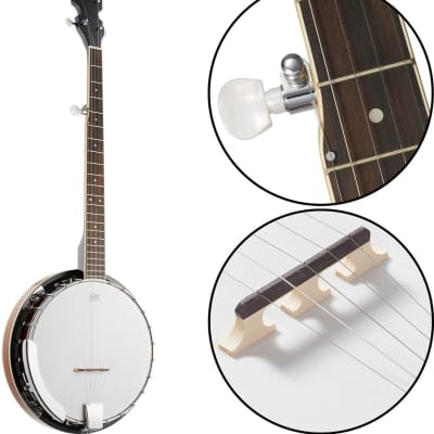 5-String Banjo - Full Size w/ Closed Back, Mahogany Resonator, Geared 5th Tuner image 2