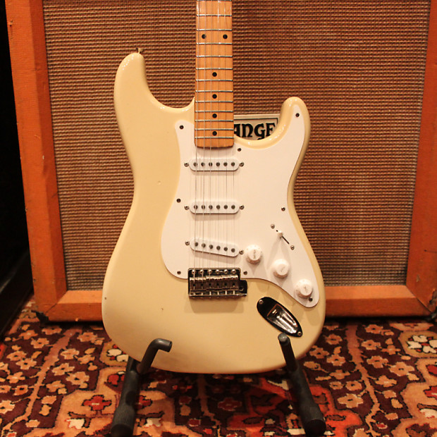 Vintage 1984 Tokai Goldstar Sound 50s Reissue Olympic White Stratocaster Guitar