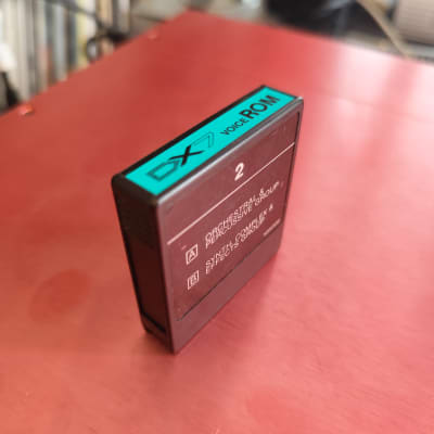 Yamaha DX7 Data ROM Cartridge N°2 - A Orchestral & Percussive Group B Synth Complex & Effects Group