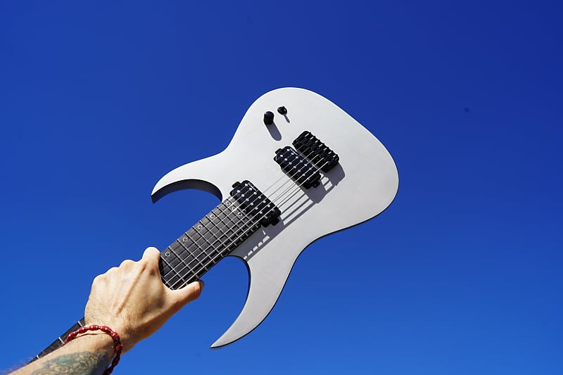 Schecter DIAMOND SERIES KM-7 MK-III Legacy  - Transparent White Satin 7-String Electric Guitar (2023) image 1