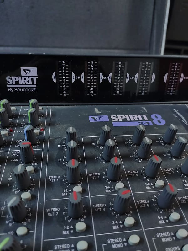 Soundcraft Spirit Live 8 24 Channel Mixer (With FlightCase) | Reverb