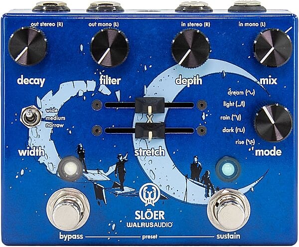 Walrus Audio Slöer Stereo Multi Texture Reverb Pedal - Blue