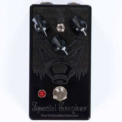 EQD EarthQuaker Devices Special Cranker Overdrive Pedal, Pitbull Audio Exclusive Black on Black