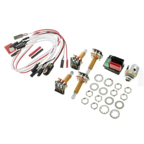 EMG 1OR2KITLS 1-2 Pickup Active Solderless Conversion Wiring Kit - Long Shaft