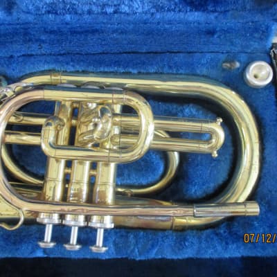 Yamaha YMP 201M Mellophone with case and mouthpiece, made in