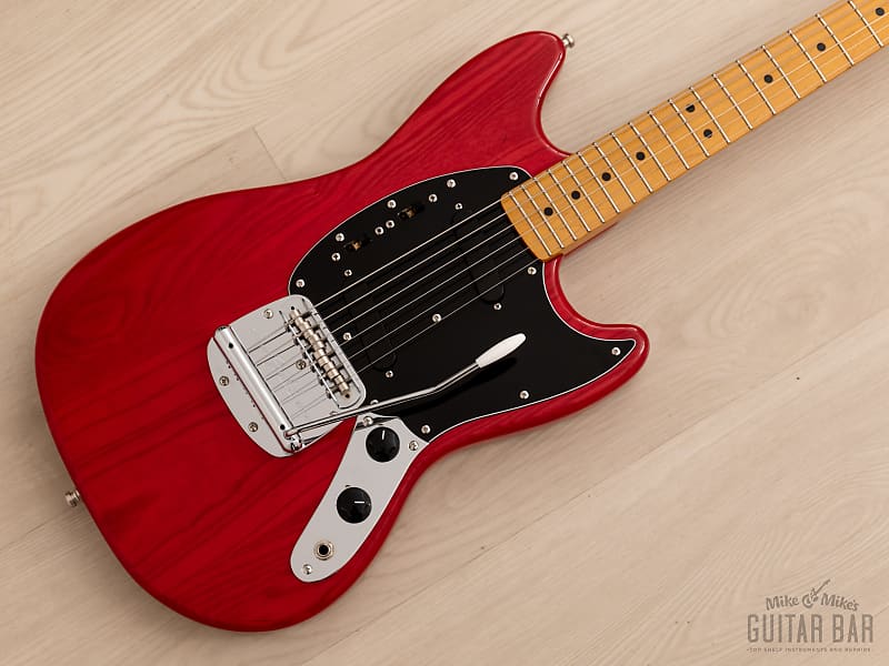 2010 Fender Mustang 77 Vintage Reissue MG77 Trans Red Ash Body w Maple Board Japan MIJ Reverb Finland