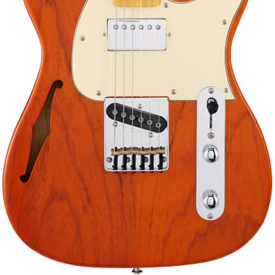 G&L Guitars ASAT Classic Bluesboy Semi-Hollow Body - Clear Orange for sale
