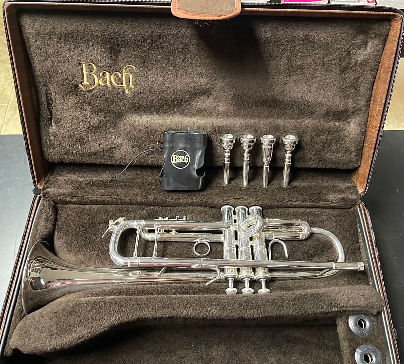 Bach Stradivarius Model 37 Trumpet 1999 - Silver | Reverb