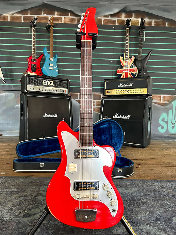 Teisco Futurama Fiesta Red 1960/70s Electric Guitar Reverb