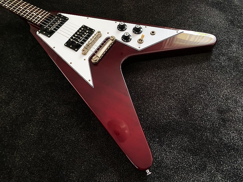 Edwards E-Fv120D フライングV ESP Edwards E-FV-120D Flying V Cherry - MINT condition + ESP