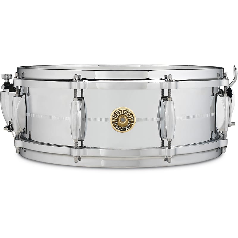 Gretsch G4160 USA Custom Chrome Over Brass 5x14" 8-Lug Snare Drum image 1