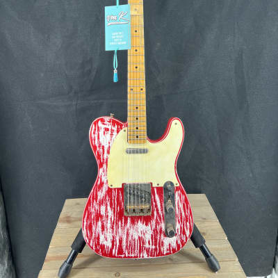 Von K Guitars Relic T-Time CR Aged Cardinal Red image 1