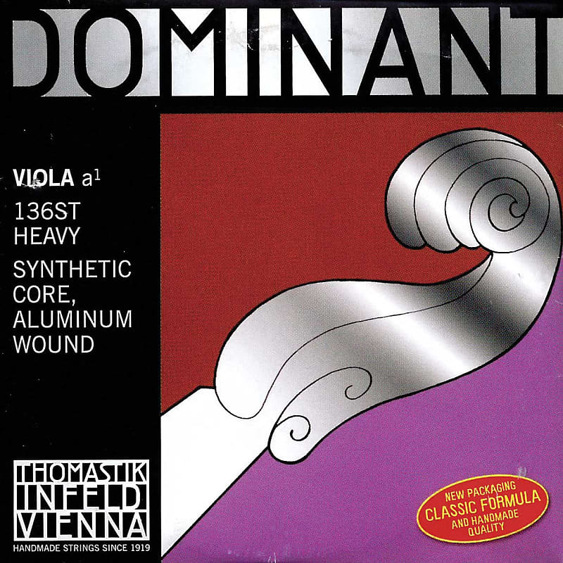 Thomastik Dominant 15"-16" Viola A String - Stark(Thick) Gauge - Aluminum Wound Perlon Core - Thomastik Infeld image 1