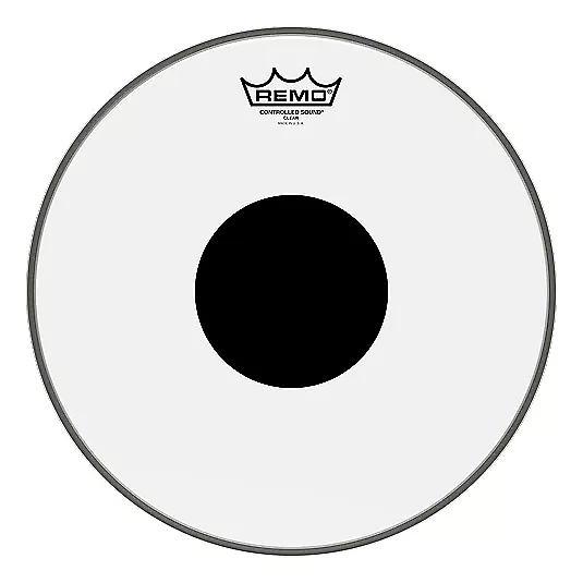 Remo 12" CS Black Dot Clear image 1