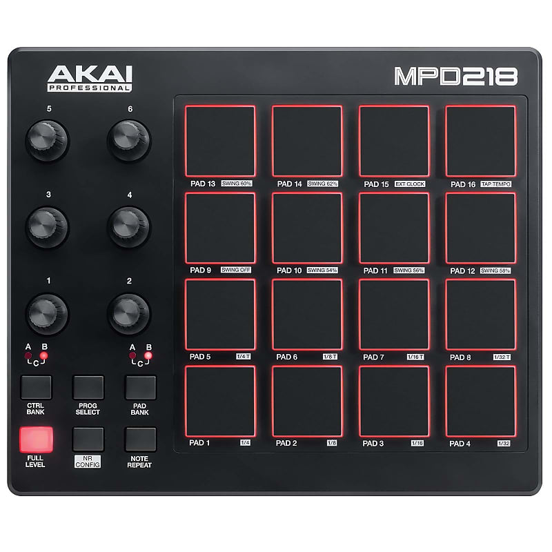 Akai MPD218 Drum Pad Controller | Reverb