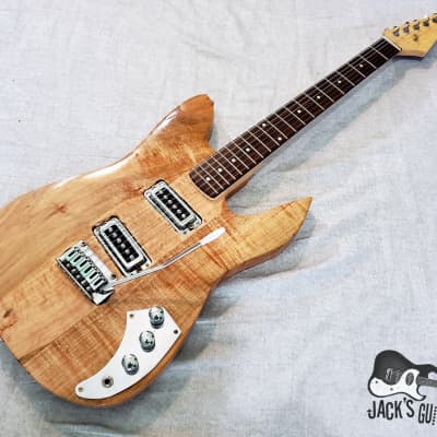 Home Brewed "Strat-o-Beast" Electric Guitar w/ Ric Pups (Natural Gloss Exotic Wood) image 5