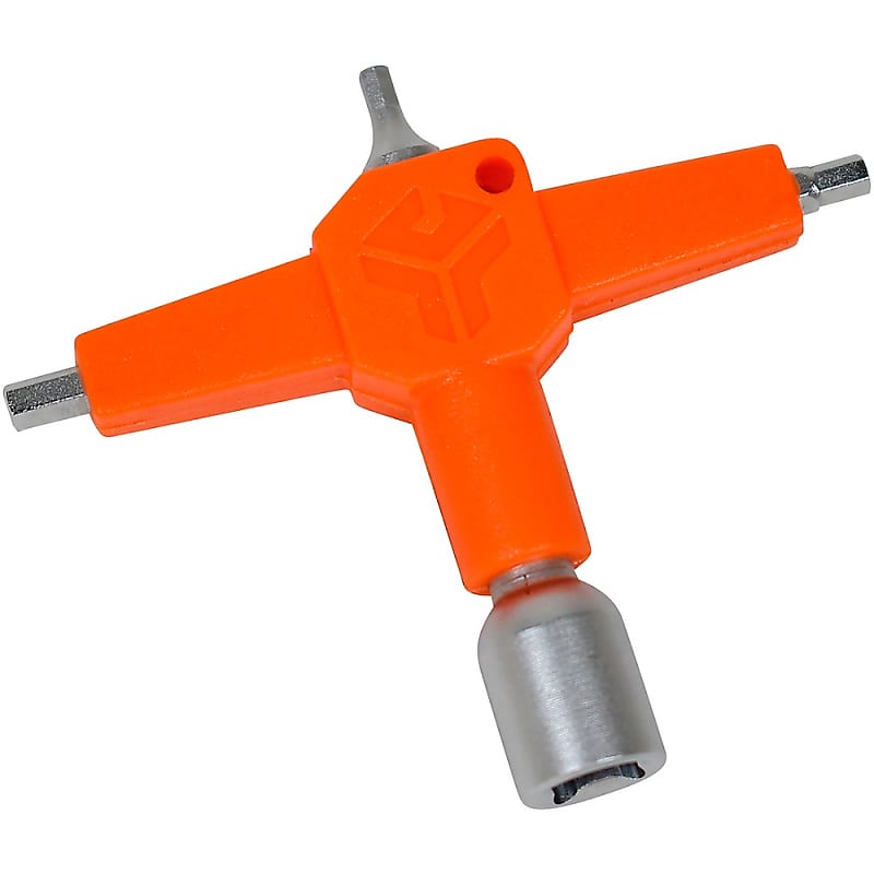 CruzTOOLS DK Multi 4-in-1 Drum Key Multi-Tool Orange/Sanded Nickel image 1