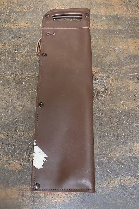 Brown  Leather Drum Stick Bag image 1