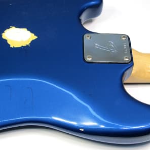 1971 Fender Mustang Bass Super Rare Blue Metal Flake Original Sparkle w MOTS Guard All Original! image 16