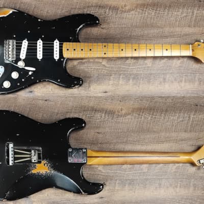 MyDream Partcaster Custom Built - Gilmour Black Strat Tribute image 1