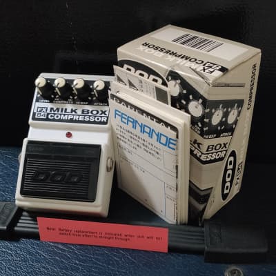 DOD FX84 Milk Box Compressor w/ Original Box Jason Lamb Series 1990s Made in USA Vintage Guitar Bass Effects Pedal for sale