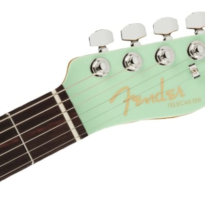 Fender Ultra Luxe Telecaster. Rosewood Fingerboard, Transparent Surf Green image 6