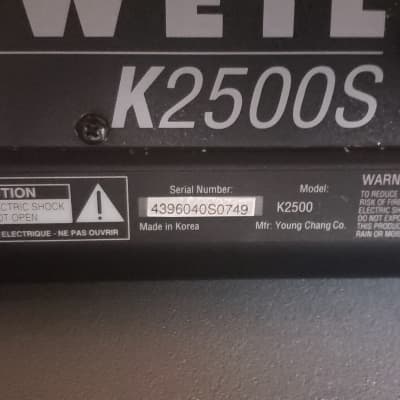 Kurzweil K2500S 76 Key Synthesizer with Hard Drive Emulator and (3) CD's image 3