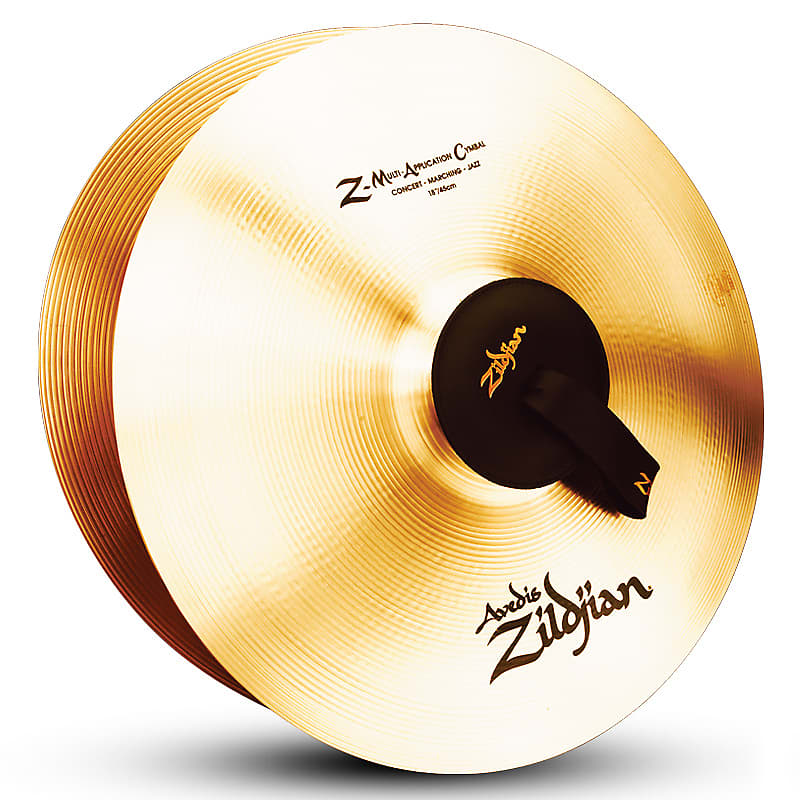 Zildjian A0477 18" A Zildjian Z-Mac Pair Cast Bronze Band & Orchestral Cymbals with Medium Bell Size & Mid Pitch image 1