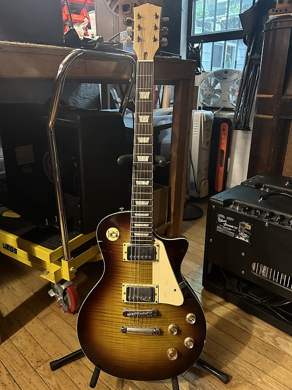 No Brand Les Paul copy ? - Flame sunburst | Reverb