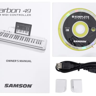 Samson Carbon 49 Key USB MIDI DJ Keyboard Controller+Software+(2) Microphones image 8