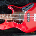 2000 Fender American Deluxe Active Jazz Bass -Translucent Crimson Red