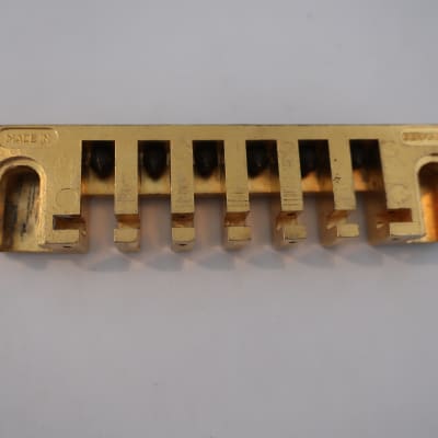 Vintage 1980s Schaller Leo Qaun Kahler Adjustable Fine Tune Guitar Bridge Tailpiece Brass image 3