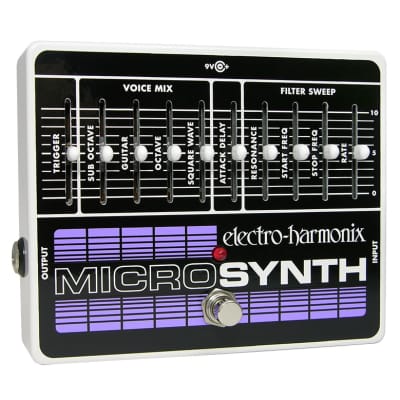 New Electro-Harmonix EHX MicroSynth Analog Guitar Micro Synthesizer Pedal!