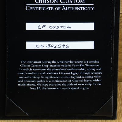 Gibson Custom Made 2 Measure Les Paul Custom VOS Silverburst CS302596 image 7