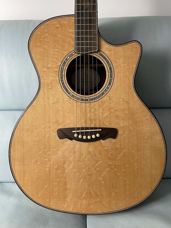 Hsienmo Autumn Bear-claw Sitka Spruce + Wild Indian Rosewood Full Solid Acoustic Guitar SOLD image 1