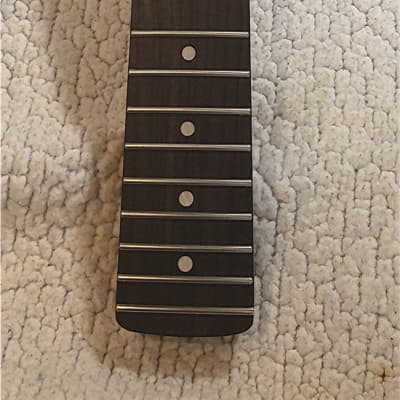 You never felt frets like this. Bottom price on a USA Roasted flame maple neck. NO fret tangs,Rounded edges. Dark Rosewood fingerboard..Made for a Strat body # MPS-39R image 8
