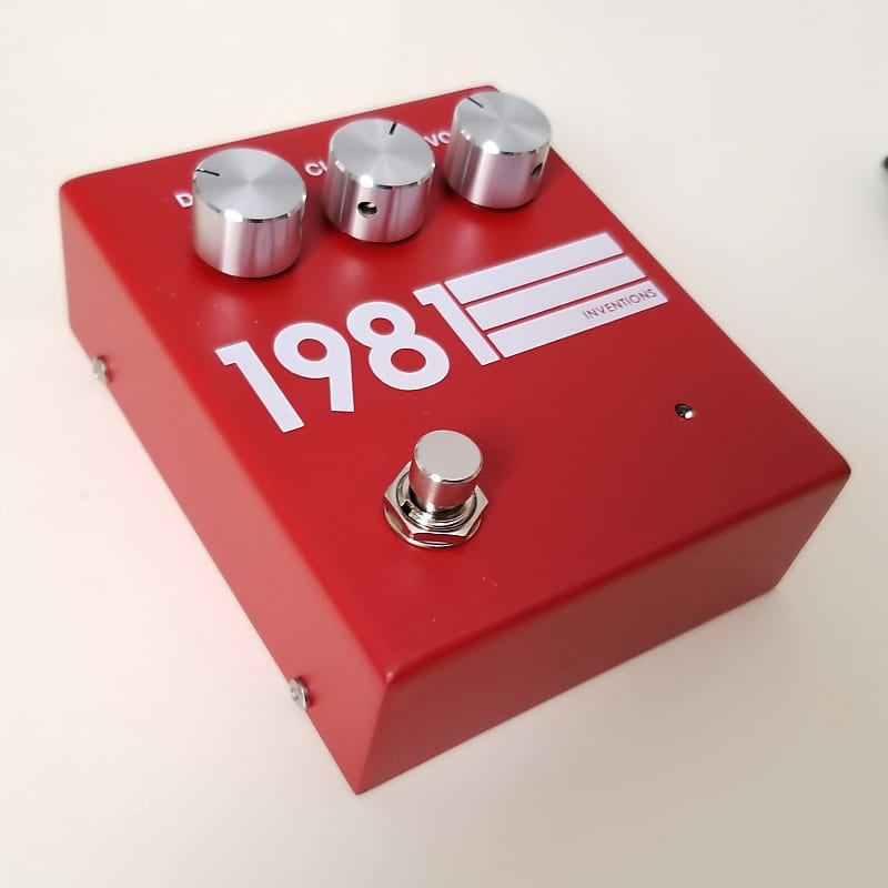 1981 Inventions DRV Overdrive Pedal - Rare Red Finish