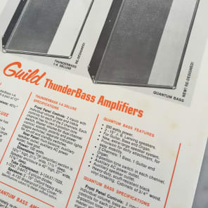 Guild Catalog, Amplifier Catalog Supplement, Catalog Price List, Strings Price List VINTAGE Rare Case Candy Starfire Capri Polara Thunderbird image 10