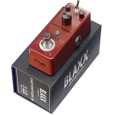 Stagg BLAXX Distortion PLUS B - Mini Guitar Effects Pedal for sale