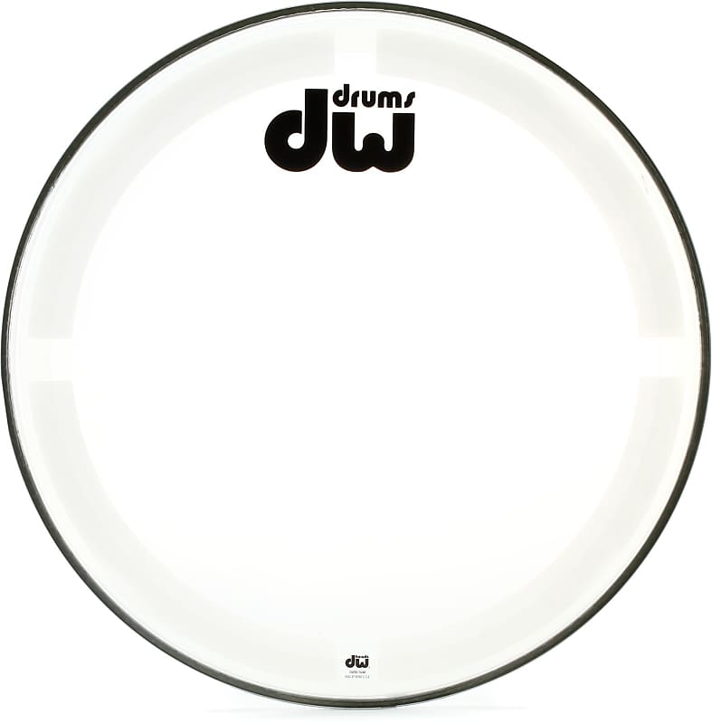 DW Coated/Clear Bass Drumhead 22 inch (5pack) Bundle Reverb
