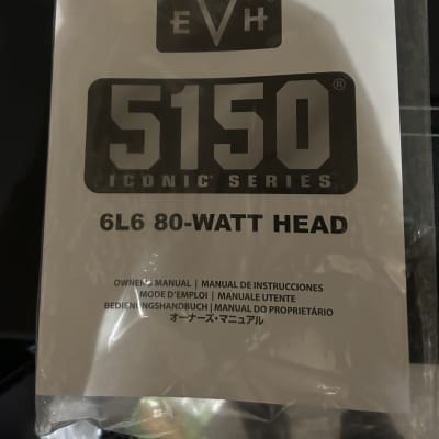 EVH 5150 Iconic Series 2-Channel 80-Watt Guitar Amp Head 2021 - Present - Black image 3