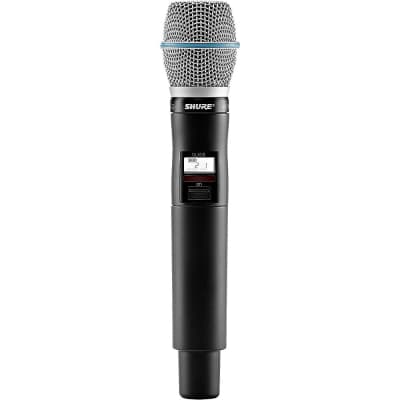 Shure QLXD2/BETA87A Wireless Handheld Microphone Transmitter with Interchangeable BETA 87A Microphone Capsule Regular Band X52 image 2