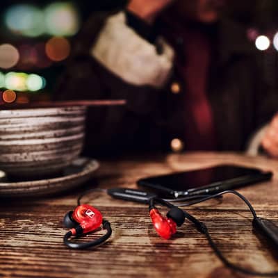 Sennheiser Professional IE 100 PRO Wireless Dynamic In-Ear Monitoring Headphones, Red image 2