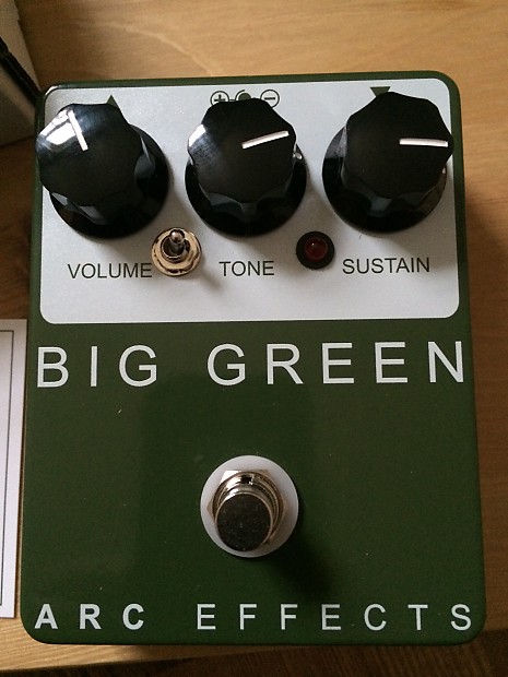 ARC Effects Big Green (Tall Font Russian Big Muff Pi) 2014 Army Green and  White