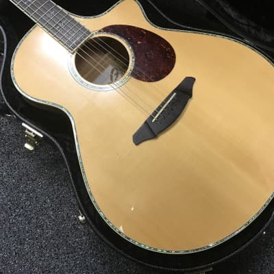 Breedlove Atlas Stage J350/EF acoustic electric guitar handcrafted in Korea 2009 ( discontinued model in Maple ) excellent with original Breedlove deluxe hard case tool , extra bone saddle & key included. image 11