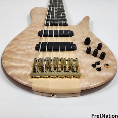 Fodera Imperial Elite 6-String Bass Single Cut Quilted Maple Mahogany Neck-Thru 11.5lbs I61484N image 7