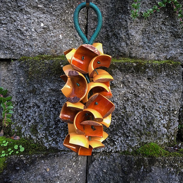 Upcycled Percussion - Wooden Waterfall Rattle | Reverb