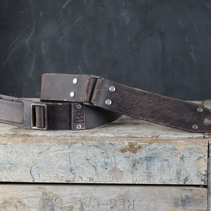 Distressed Leather Guitar Straps