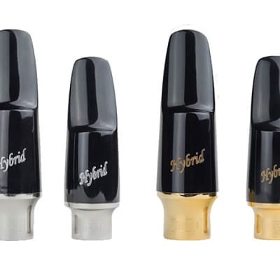 Bari Woodwind - Hybrid Tenor Saxophone Mouthpiece - Stainless Steel & Hard Rubber - 6* Facing image 3