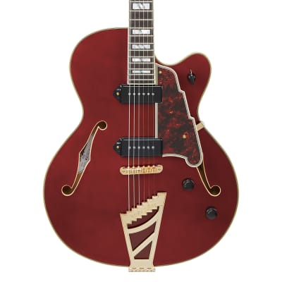D'Angelico Excel 59 Hollowbody Guitar, Ebony Fretboard, Single Cutaway, Viola, DAE59VIOGT, New, Free Shipping image 16